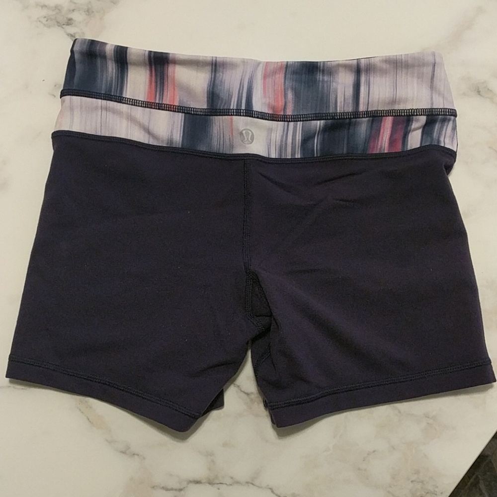 Lulu navy reversible shorts.